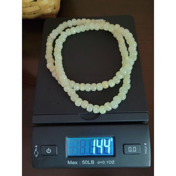 28" Calcite Bead Necklace No Clasp Natural Healing Properties - Picture 5 of 7